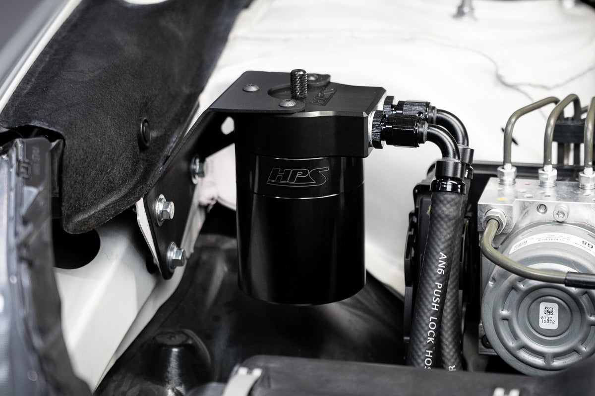 HPS Subaru Oil Catch Can - Black (860-006WB)