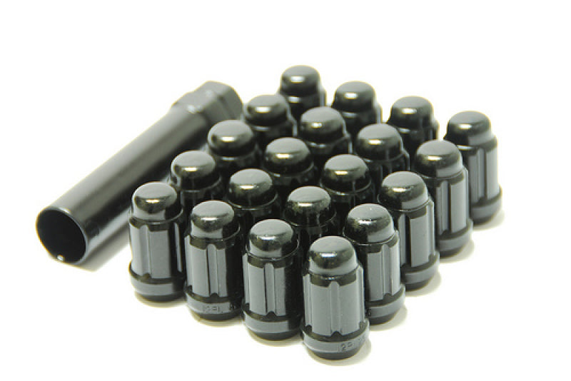 Wheel Mate Muteki Closed End Lug Nuts - Black Chrome 12x1.25