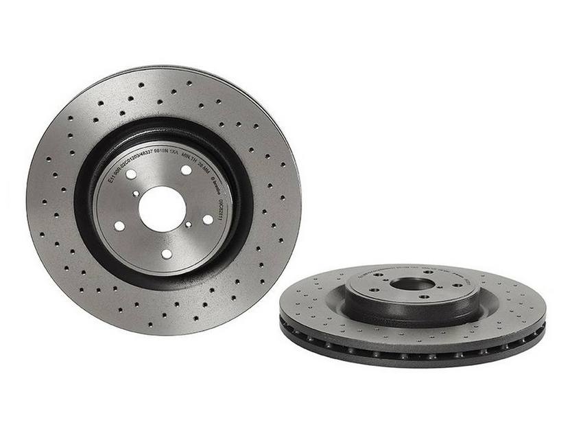 Brembo Front Premium UV Coated OE Equivalent Single Rotor - 18-21 STI, 2024+ WRX TR/RS w/ Brembos