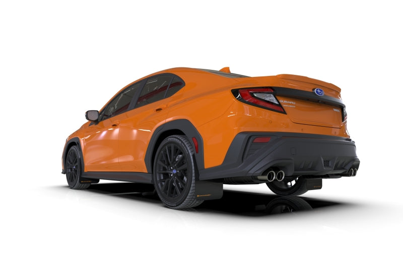 Rally Armor Black UR Mud Flap w/ Orange Logo - 2022+ WRX