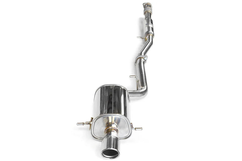 Invidia Q300 Cat-Back Exhaust w/ Rolled Stainless Steel Tip - 2002-2007 WRX, 2004-2007 STI