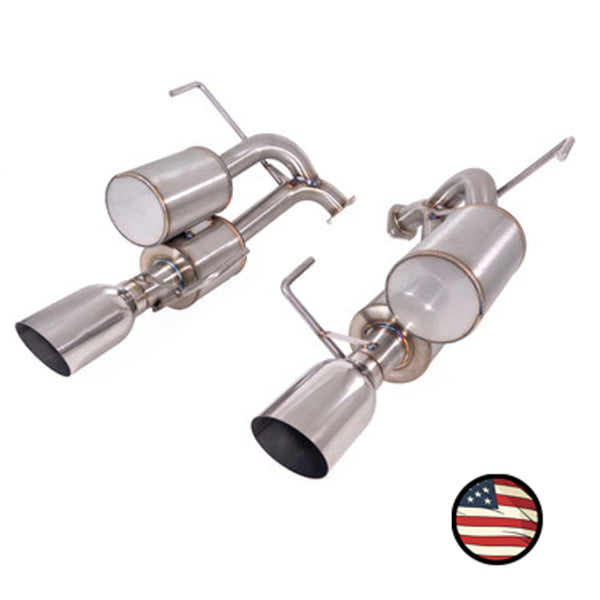 Nameless Axleback Exhaust - Dual Chamber - 2015-2017 Legacy 3.6R