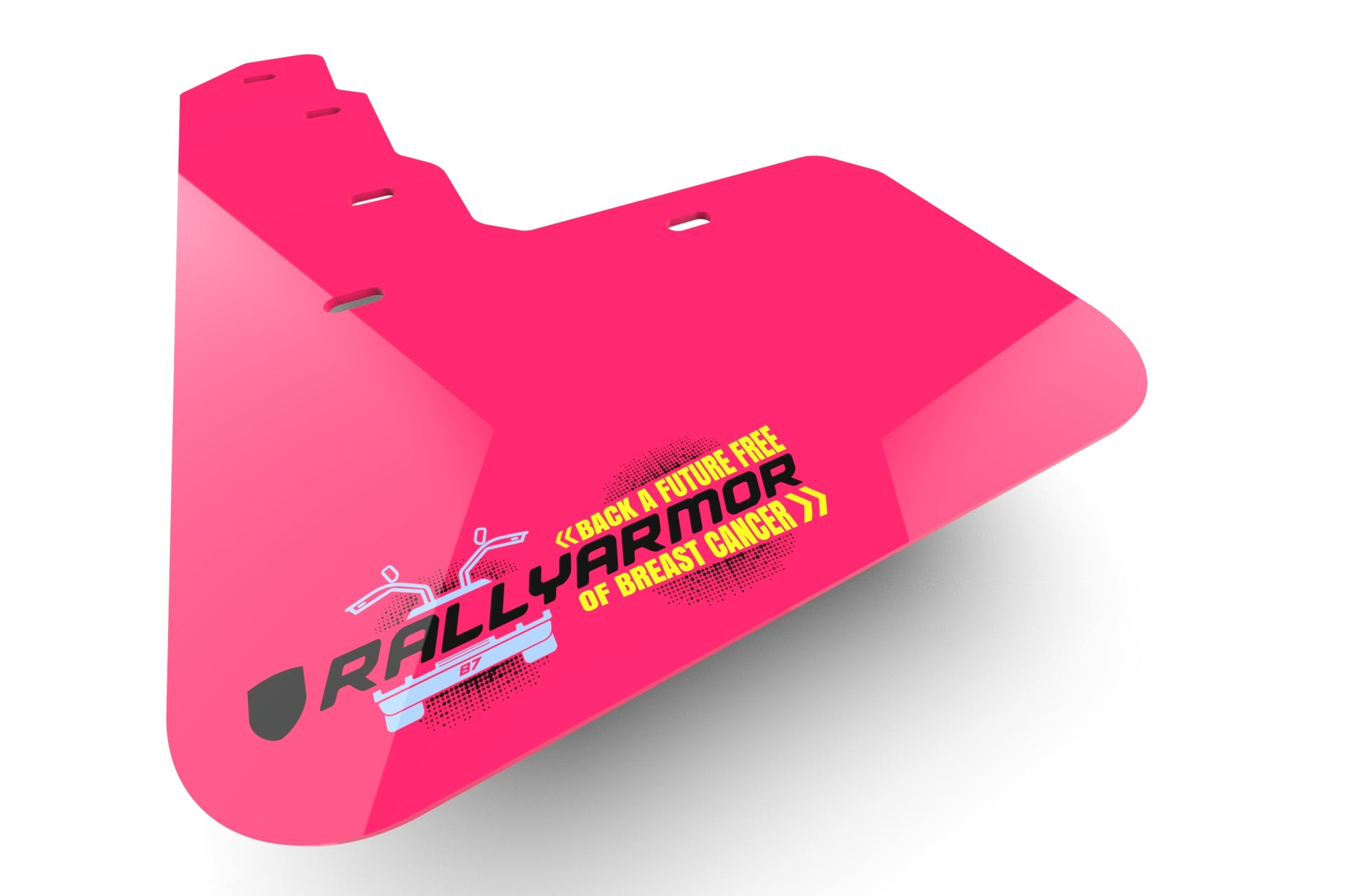 RALLY ARMOR UR MUD FLAPS - Pink Mud Flap BCE Logo - 2015-2021 WRX , 2015-2021 STI