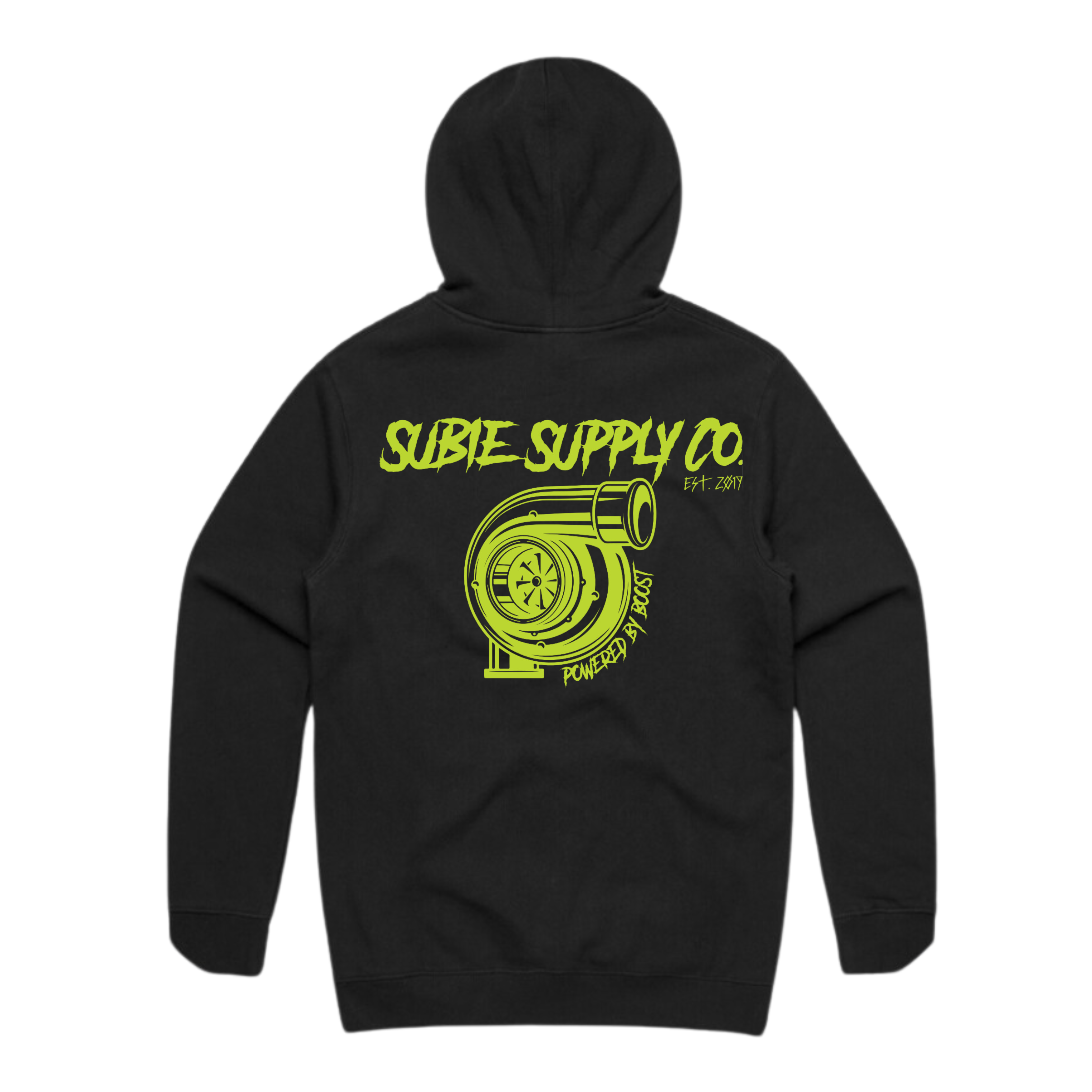SSC PREMIUM HEAVYWEIGHT HOODIE - TURBO - BLACK/ACID GREEN