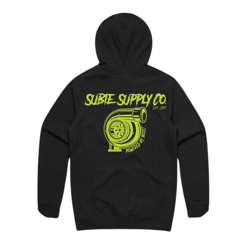 SSC PREMIUM HEAVYWEIGHT HOODIE - TURBO - BLACK/ACID GREEN