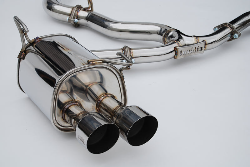 Invidia Q300 Stainless Steel Catback Exhaust w/ Polished Single Wall Quad Tips - 2022+ WRX