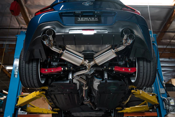 REMARK Sports Touring CatBack Exhaust - Burnt Stainless Tip - 2022+ BRZ