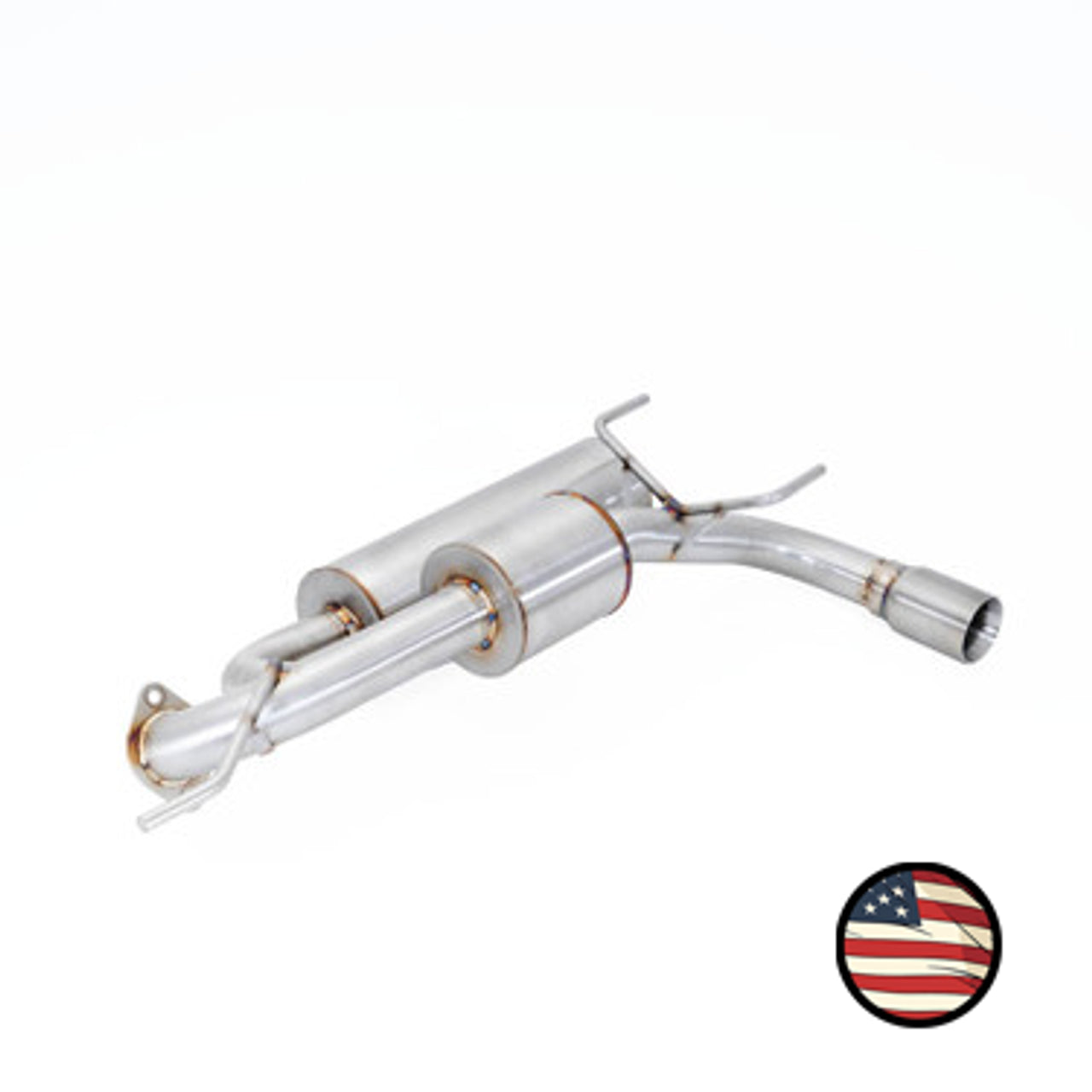 Nameless Axleback Exhaust - Dual Chamber with 5" Muffler - Single Exit - 3" Double Wall Tip - 2013-2017 Crosstrek XV