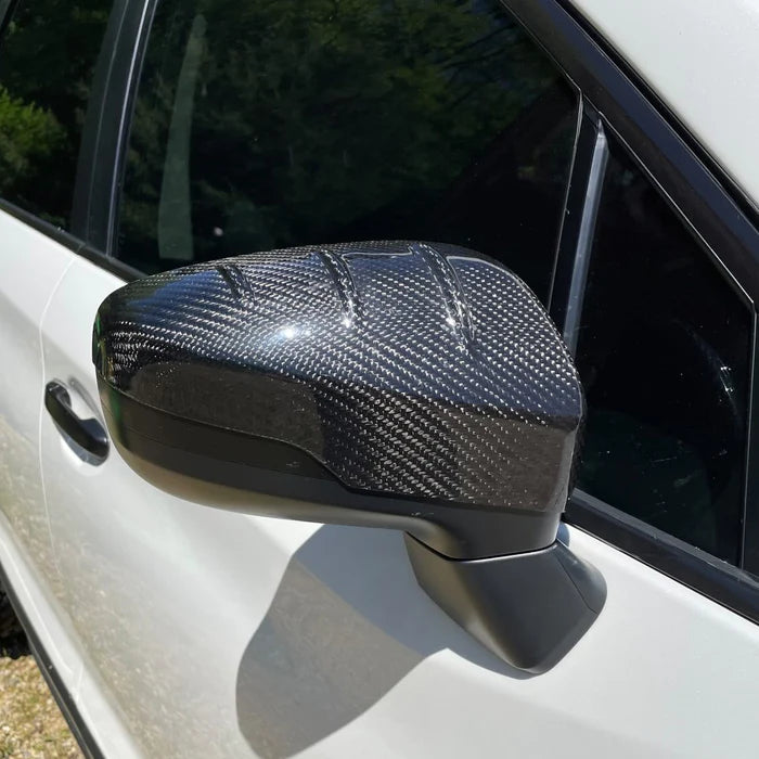 COMPRESSIVE TUNING Carbon Fiber Mirror Caps - 19'+ Ascent, 17-20' Impreza, 18-19' Outback, and 18-19' Legacy