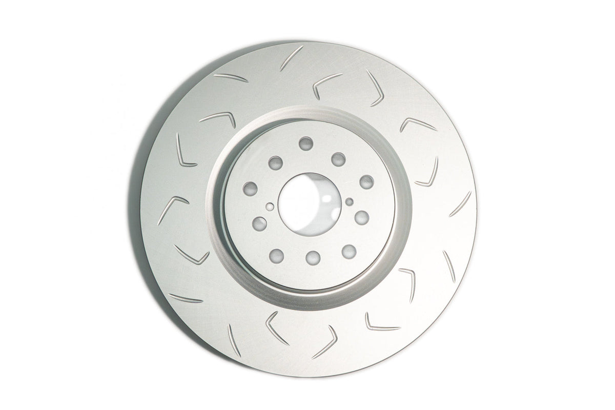 FactionFab V2 Slotted Front Brake Rotor - Single - 2004-2017 STI, BRZ / 86 w/ Brembo