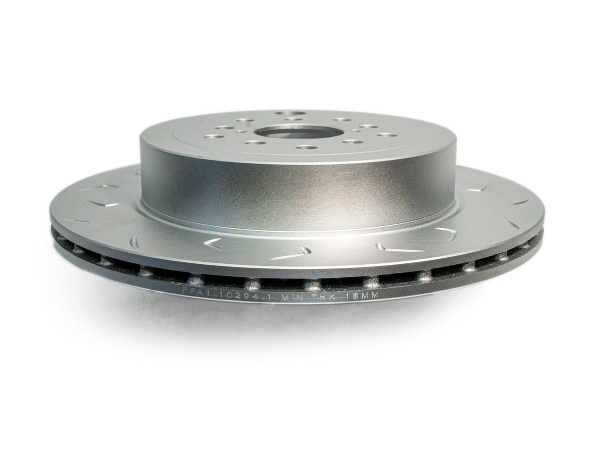 FactionFab V2 Slotted Rear Brake Rotor - Single - STI 2008-2017