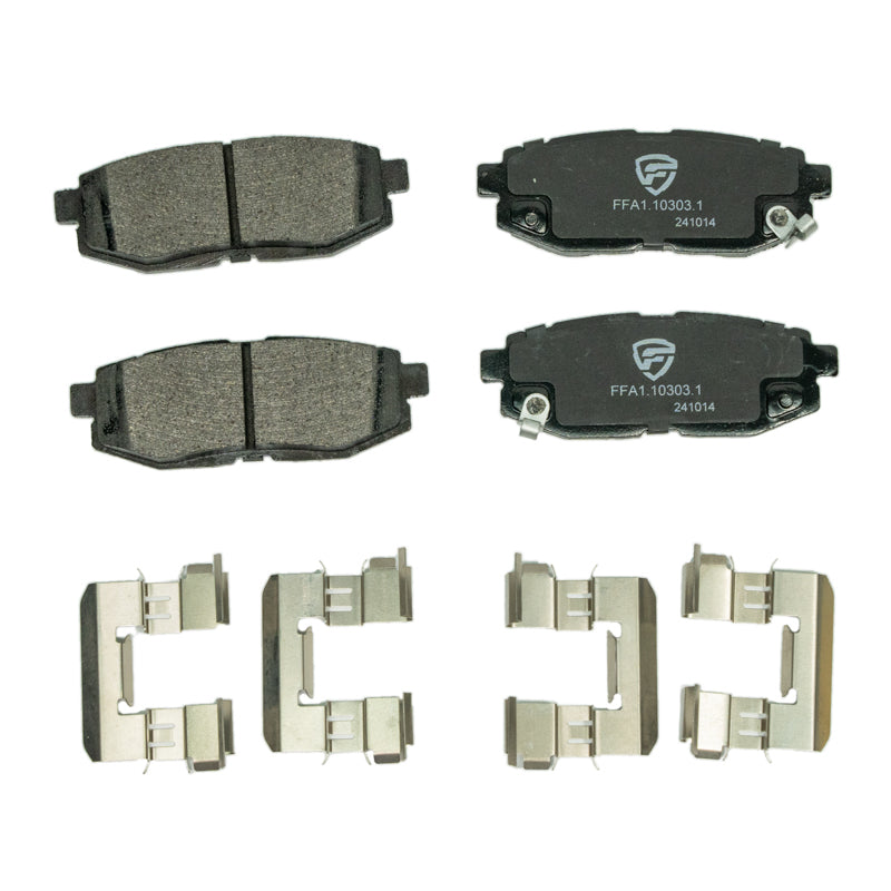 FactionFab V2 Rear Brake Pads - 2022+ WRX 6MT, 2013-2020 BRZ / FR-S / 86, 2022+ BRZ / GR86