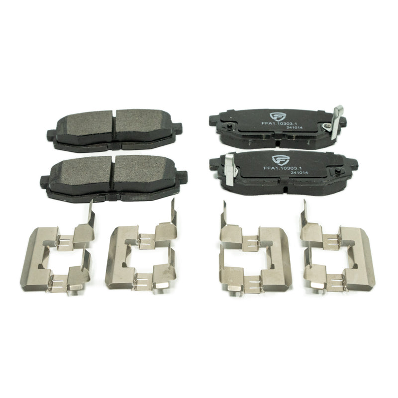FactionFab V2 Rear Brake Pads - 2022+ WRX 6MT, 2013-2020 BRZ / FR-S / 86, 2022+ BRZ / GR86
