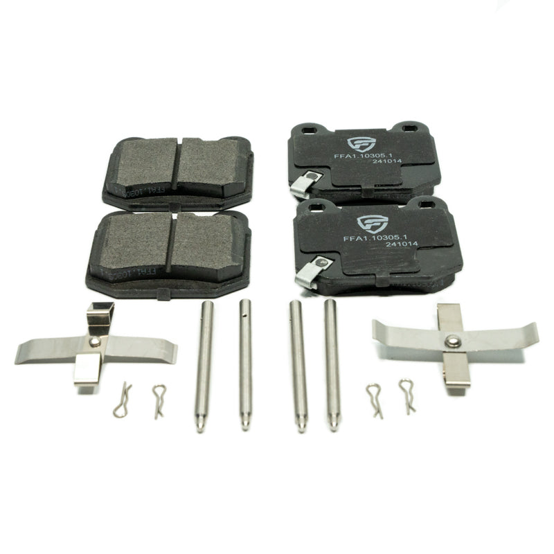 FactionFab V2 Rear Brake Pads - 2004-2017 STI, BRZ / 86 w/ Brembo