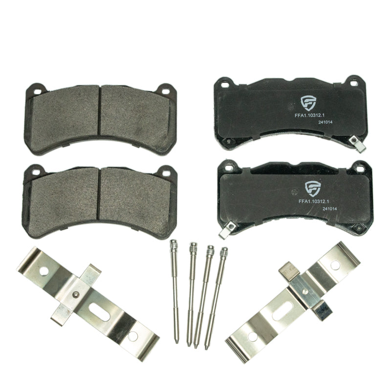 FactionFab V2 Front Brake Pads - 2018-2021 STI, 2024+ WRX TR / tS w/ Brembo
