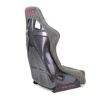 NRG FRP Bucket Seat PRISMA Edition W/ Pearlized Back Gun Metal Alcantara - Large