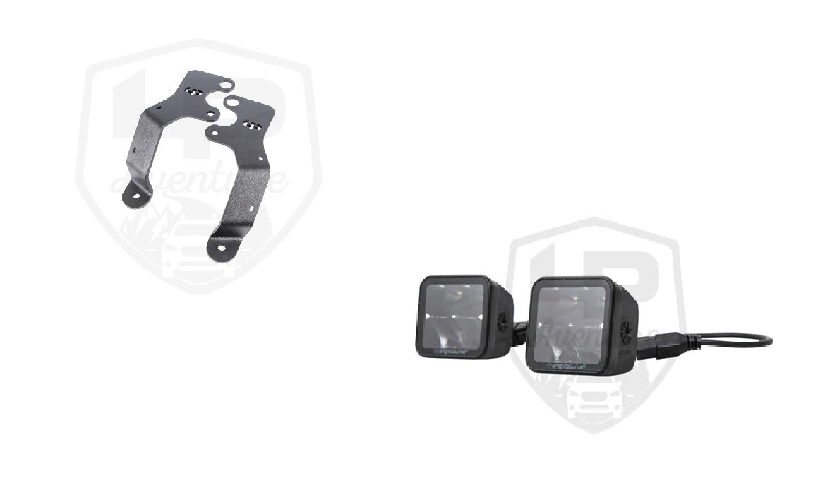 LP Aventure - Hood light brackets (Pair) - 2019-2024 Subaru Forester / 2022-2025 Forester Wilderness