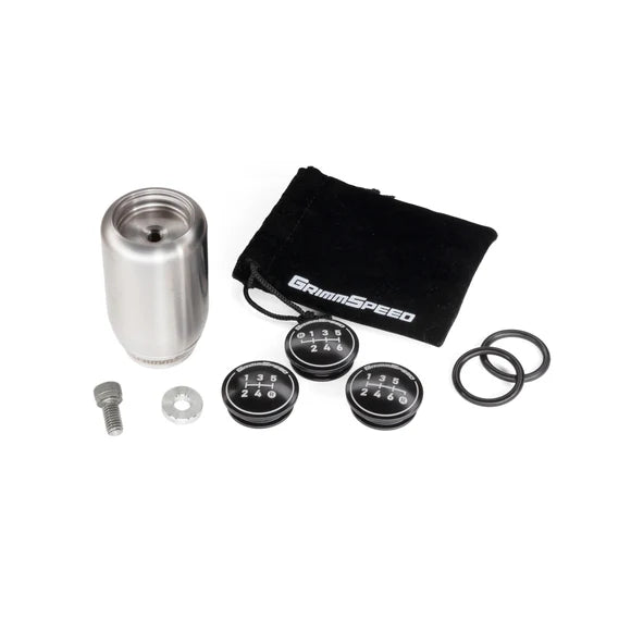 GrimmSpeed Swap-Top Weighted Shift Knob Kit - Piston - Subaru 5/6 Speed Manual Transmission
