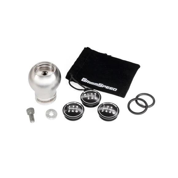 GrimmSpeed Swap-Top Weighted Shift Knob Kit - Bulb - Subaru 5/6 Speed Manual Transmission