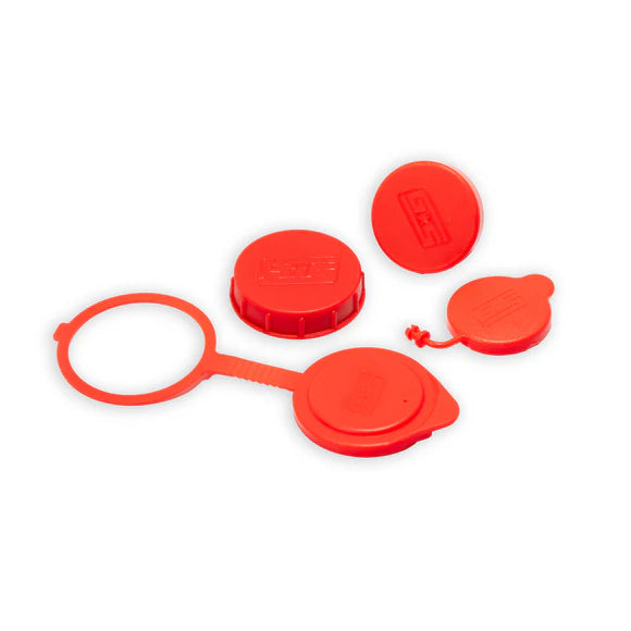GrimmSpeed Engine Bay Dress-Up Caps - Red - 13-21 BRZ, 2022+ BRZ, 2022+ WRX