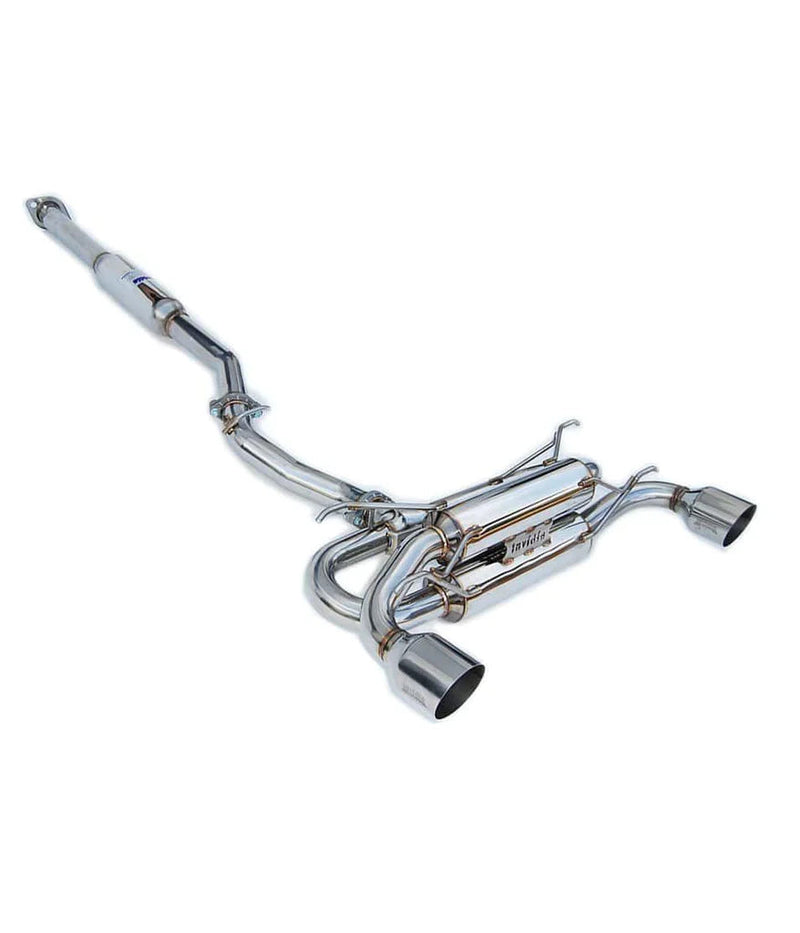 Invidia Gemini R400 Dual Stainless Steel Tip Exhaust - 13-21 BRZ, 2022+ BRZ