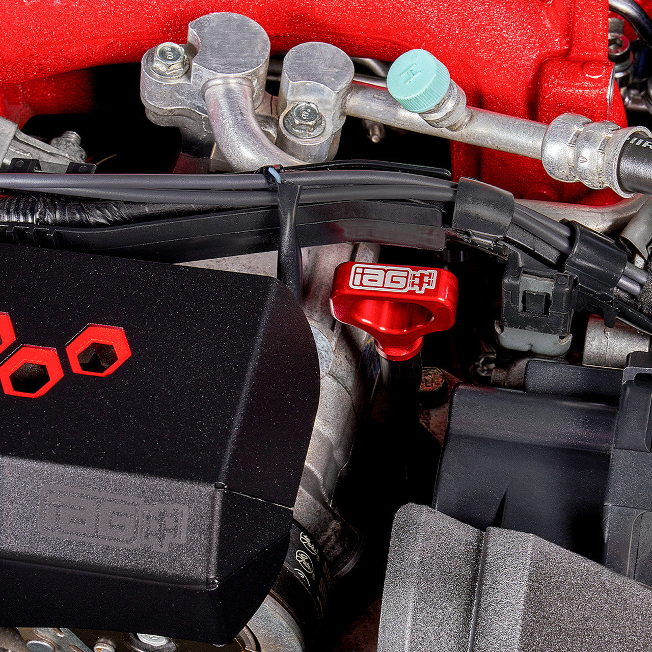 IAG Dipstick With Billet Anodized Handle For EJ 2.5L - 06-14 WRX, 04-21 STI, 06-09 LGT, 06-13 FXT