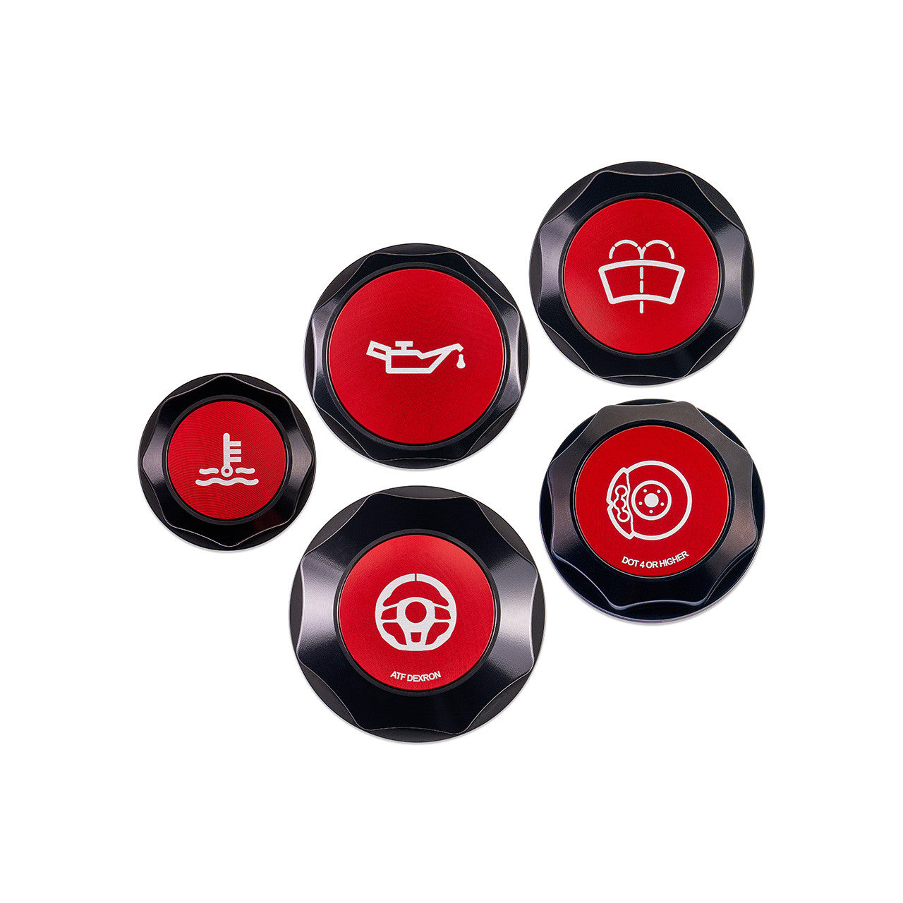 IAG Revolve Engine Bay Dress-Up Cap Kit - 15-21 STI