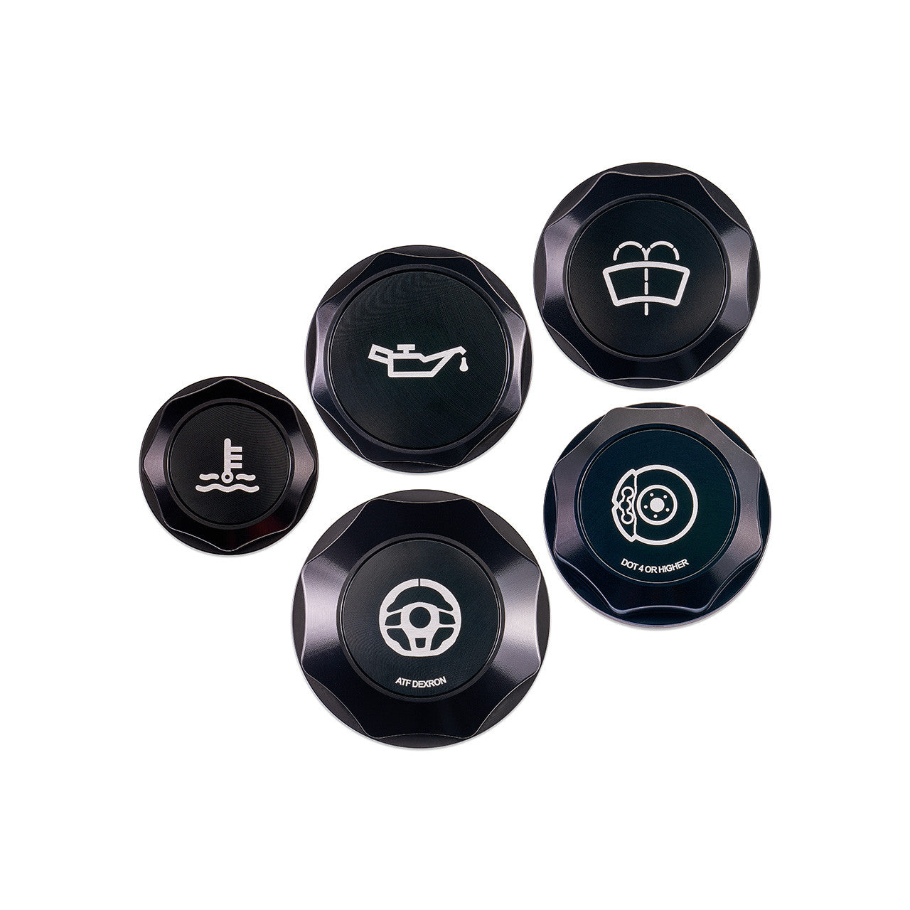 IAG Revolve Engine Bay Dress-Up Cap Kit - 15-21 STI