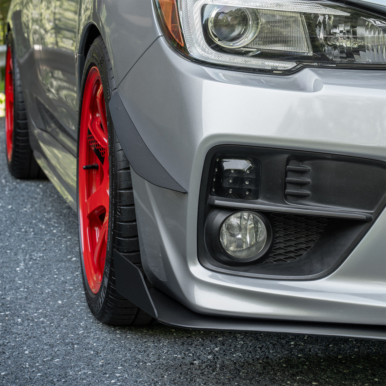 IAG Front Splitter with Bent Endplate Winglets - 2015-21 Subaru WRX & STI