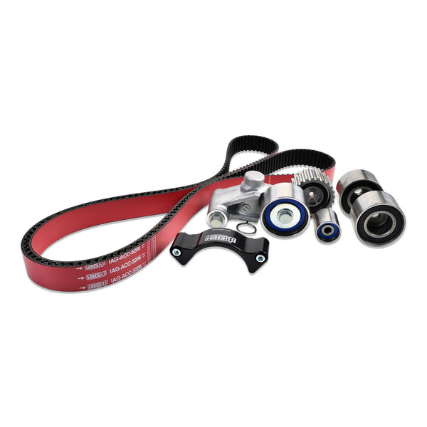 IAG Timing Belt Kit with IAG Red Racing Belt, Timing Guide, Idlers & Tensioner - 02-14 WRX, 04-21 STI, 05-12 LGT, 04-13 FXT