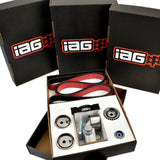 IAG Timing Belt Kit with IAG Red Racing Belt, Timing Guide, Adjustable Idlers & Tensioner - 02-14 WRX, 04-21 STI, 05-12 LGT, 04-13 FXT