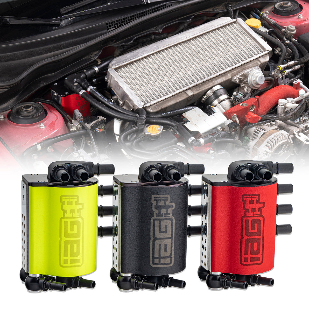 IAG PERFORMANCE STREET SERIES AIR-OIL SEPARATOR (NEW VERSION) - 08-14 WRX, 08-21 STI, 09-13 FXT, 05-09 LGT/0BXT