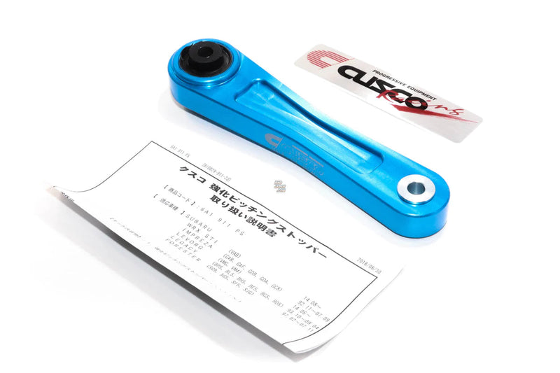 Cusco Pitch Stop Mount Blue 2002-2023 WRX / STI / LGT / FXT