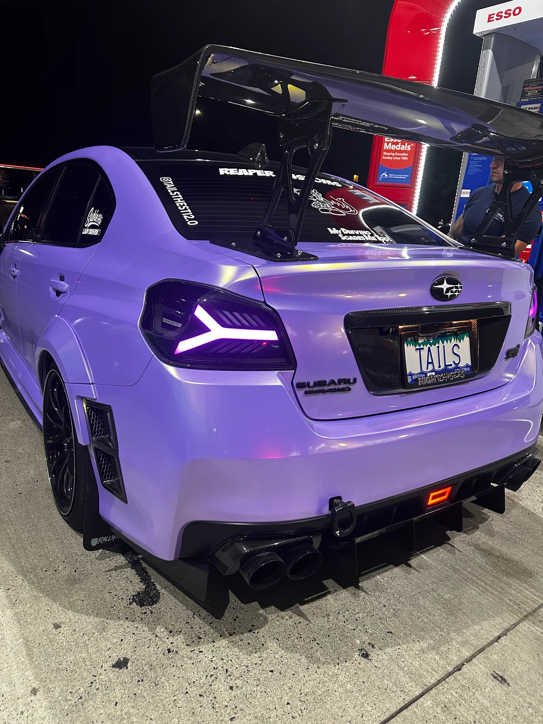 OLM Y-Spec LED Taillights (Smoke Lens White Optic w/RGB) - 2015-2021 WRX / STI