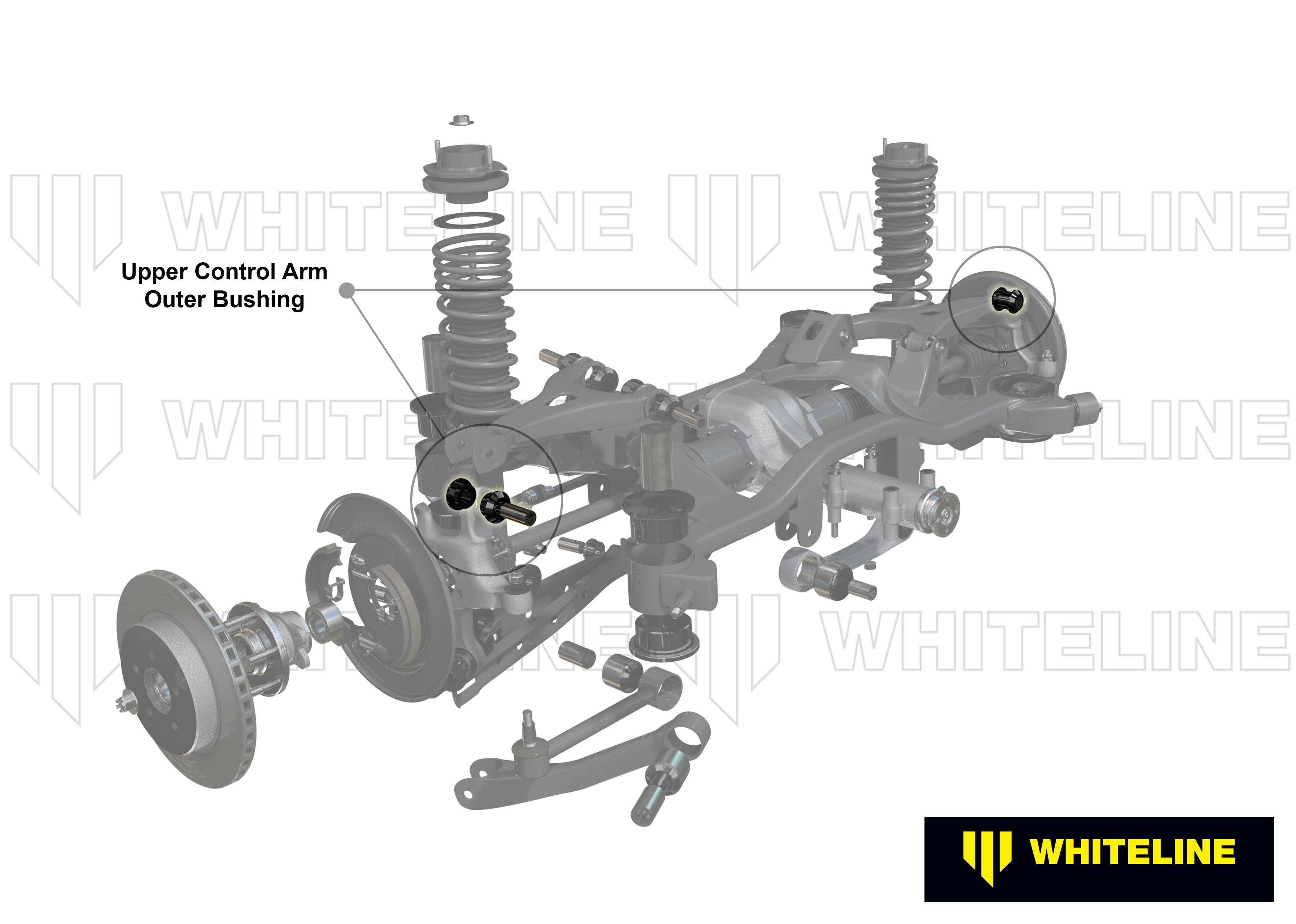 Whiteline Rear Control Arm Upper Outer Bushings - 2005-2009 Legacy GT