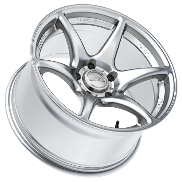 Kansei K11S Tandem 18x9.5in / 5x114.3 BP / 22mm Offset / 73.1mm Bore - Hyper Silver Wheel