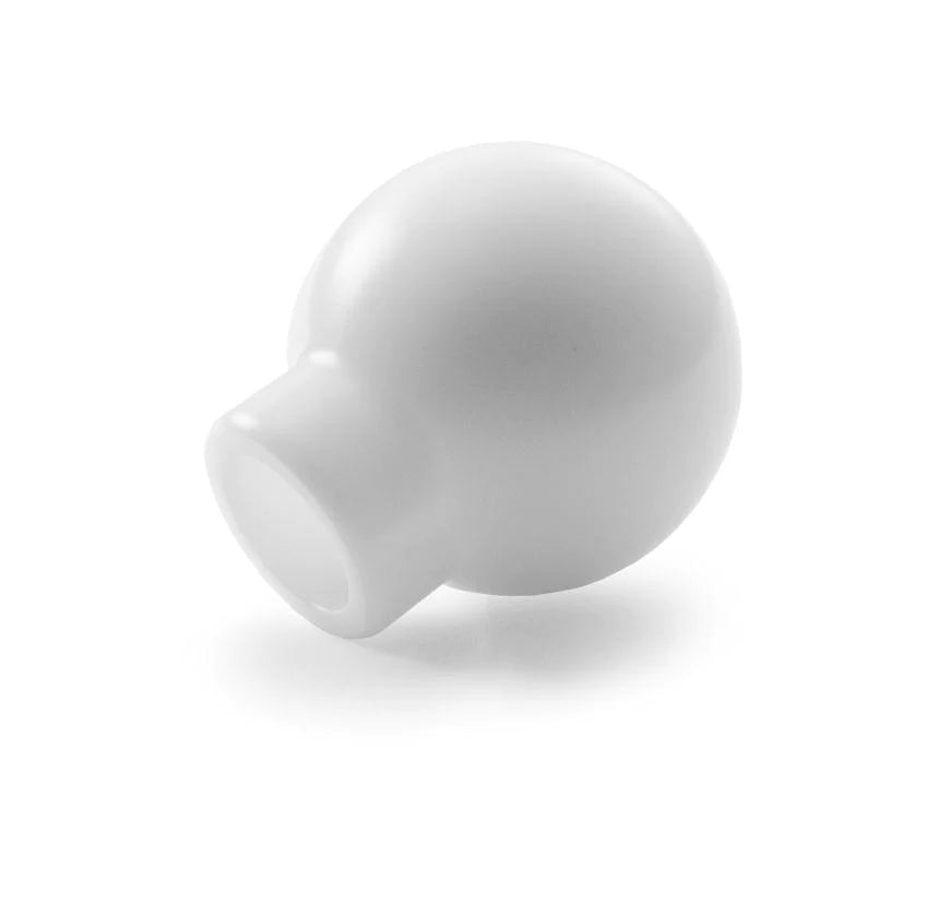 Killer B Round Shift Knob White 6mt w/Rev Lockout