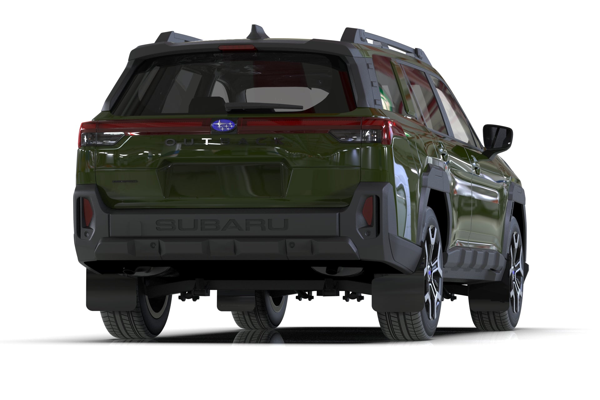 Rally Armor Black UR Mud Flap Metallic Black Logo - 2026+ OUTBACK