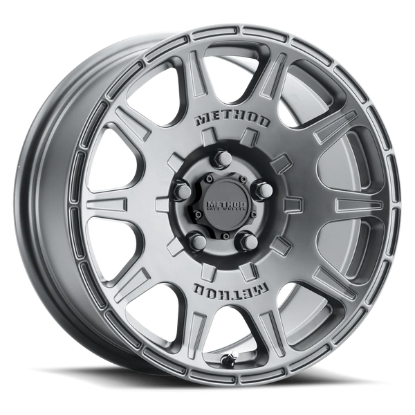 Method MR502 RALLY 17x8 +38mm Offset 5x114.3 67.1mm CB Titanium Wheel