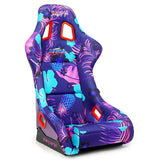 NRG FRP Bucket Seat PRISMA Edition w/ Purple Pearlized Back - Large