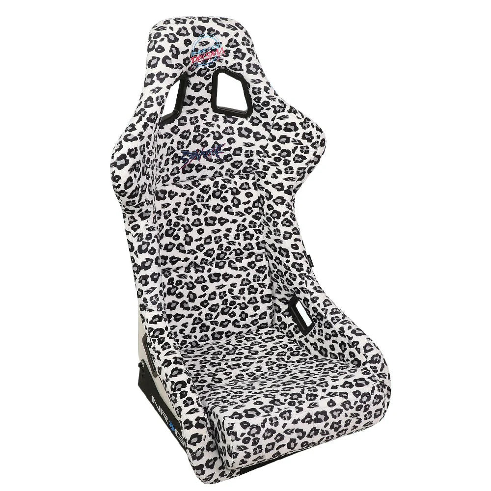 NRG FRP Bucket Seat PRISMA SAVAGE Edition White Pearlized Back Snow Le