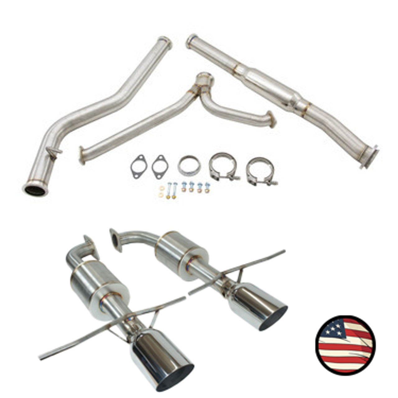 Nameless Performance Catback Exhaust - 2018+ Ascent - 5" Muffler