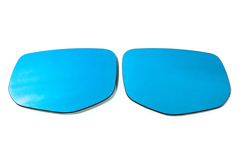 OLM WIDE ANGLE CONVEX MIRRORS W/ TURN SIGNALS / DEFROSTERS (BLUE) - 2022+ WRX
