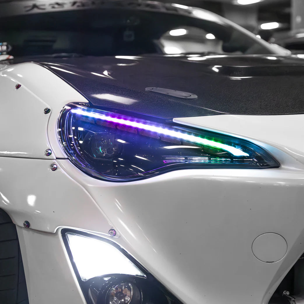 OLM GAMMA SERIES RGB HEADLIGHTS W/ HONEYCOMB DEMON EYE - 13-21 BRZ