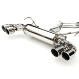 INVIDIA Q300 STAINLESS STEEL EXHAUST - 08-14 STI HATCHBACK, 11-14 WRX HATCHBACK