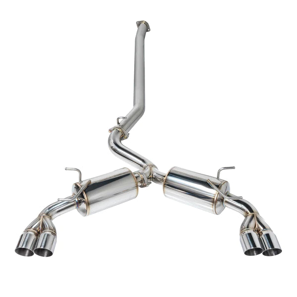 REMARK x FT-86 Speed Factory Catback Exhaust - Polished stainless tips - 13-21 BRZ