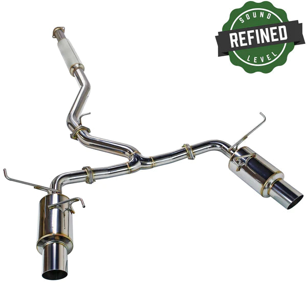 REMARK Catback Exhaust - Dual R1 Spec Stainless (Resonated) - 2022+ Subaru WRX