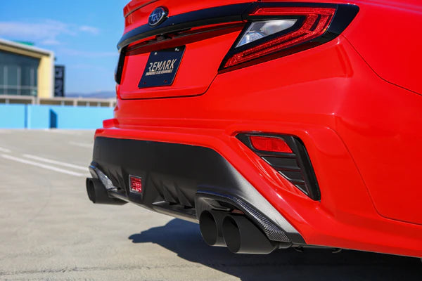 Remark Axleback 4" Tips - Stealth Black Edition - Subaru WRX VB 2022+