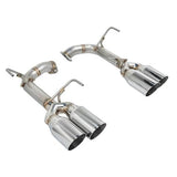 REMARK STAINLESS STEEL AXLE BACK EXHAUST - POLISHED SINGLE WALL 4 INCH TIPS - 2015-2021 WRX, 2015-2021 STI