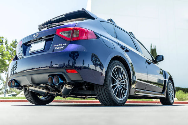 ARK GRIP Stainless Catback Exhaust w/Polished Tips - 11-14 WRX Hatchback, 08-14 STI Hatchback